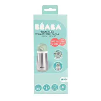 Beaba Stainless Steel Bottle 350ml With Handle | Kids Hydration - My Little Thieves