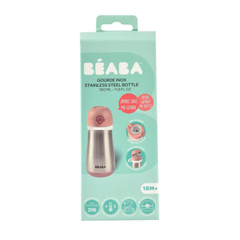 Beaba Stainless Steel Bottle 350ml With Handle | Kids Hydration - My Little Thieves