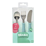 Beaba Stainless Steel Training Cutlery | Ergonomic Fork & Spoon Set - My Little Thieves