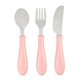 Beaba Stainless Steel Training Cutlery | Ergonomic Fork & Spoon Set - My Little Thieves