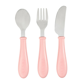 Beaba Stainless Steel Training Cutlery | Ergonomic Fork & Spoon Set - My Little Thieves