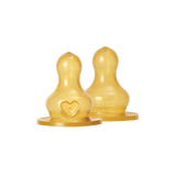 Bibs Baby Bottle Nipple Round Latex 2 Pack | Slow Flow For Newborns - My Little Thieves