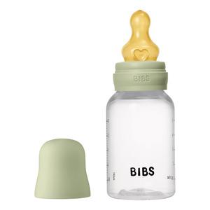 BIBS Baby Bottle Round Latex 150ml Slow Flow Sage - 5713795265350