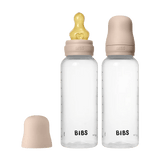 Bibs Baby Bottle Round Latex 270ml Medium Flow 2 Pack | Feeding - My Little Thieves