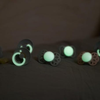 Bibs Colour Anatomical Glow Latex Pacifiers 2 Pack | Soother - My Little Thieves