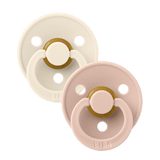Bibs Colour Anatomical Latex Pacifier 2 Pack | Baby Soother - My Little Thieves
