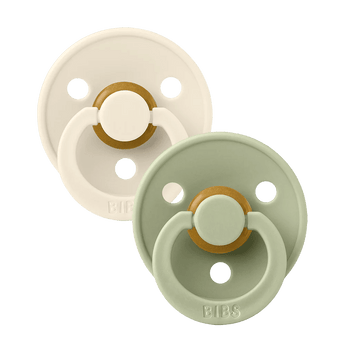 Bibs Colour Anatomical Latex Pacifier 2 Pack | Baby Soother - My Little Thieves