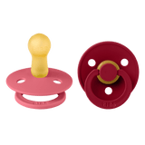 Bibs Colour Classic Round Pacifier 2 Pack Latex | Baby Soother - My Little Thieves