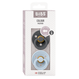 Bibs Colour Classic Round Pacifier 2 Pack Latex | Baby Soother - My Little Thieves