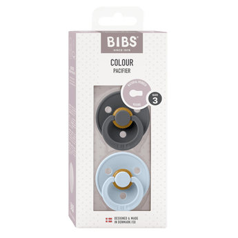 Bibs Colour Classic Round Pacifier 2 Pack Latex | Baby Soother - My Little Thieves