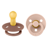 Bibs Colour Classic Round Pacifier 2 Pack Latex | Baby Soother - My Little Thieves