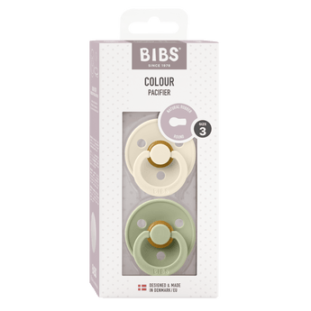 Bibs Colour Classic Round Pacifier 2 Pack Latex | Baby Soother - My Little Thieves