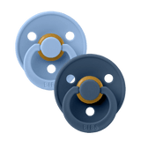 Bibs Colour Classic Round Pacifier 2 Pack Latex | Baby Soother - My Little Thieves
