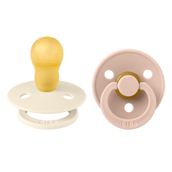 Bibs Colour Classic Round Pacifier 2 Pack Latex | Baby Soother - My Little Thieves