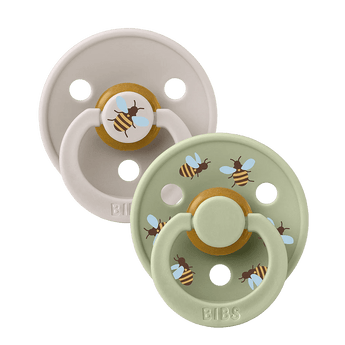 Bibs Pacifier Studio Colour 2 Pack Bumblebee Latex | Soother - My Little Thieves