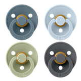 Bibs Round Pacifier Colour 4 Pack Latex | Baby Soother Set - My Little Thieves