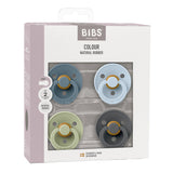 Bibs Round Pacifier Colour 4 Pack Latex | Baby Soother Set - My Little Thieves