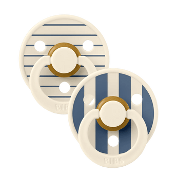 Bibs Round Pacifier Studio Colour 2 Pack Latex | Newborn Soother - My Little Thieves