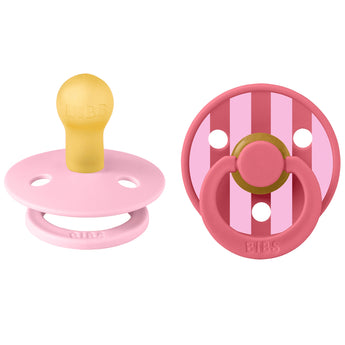 Bibs Round Pacifier Studio Colour 2 Pack Latex | Newborn Soother - My Little Thieves