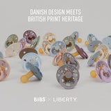 Bibs X Liberty Round Nipple Pacifier 2 Pack Latex | Soother - My Little Thieves