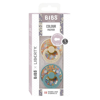 Bibs X Liberty Round Nipple Pacifier 2 Pack Latex | Soother - My Little Thieves