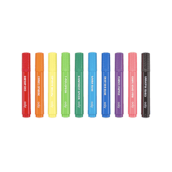 Big Bright Brush Markers - set of 10 - My Little Thieves