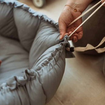 Bloom Dusty Blue Organic Babymat - My Little Thieves