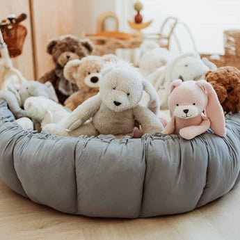 Bloom Dusty Blue Organic Babymat - My Little Thieves