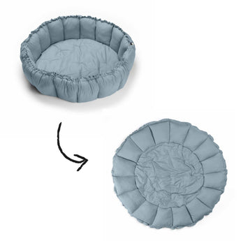 Bloom Dusty Blue Organic Babymat - My Little Thieves