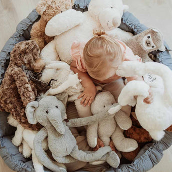 Bloom Dusty Blue Organic Babymat - My Little Thieves