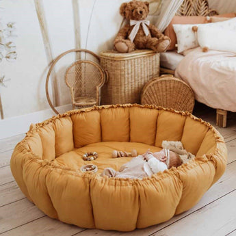 Bloom Mustard Thai Chea Organic Babymat - My Little Thieves