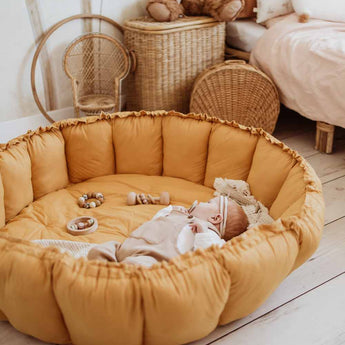 Bloom Mustard Thai Chea Organic Babymat - My Little Thieves