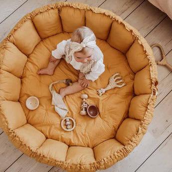 Bloom Mustard Thai Chea Organic Babymat - My Little Thieves