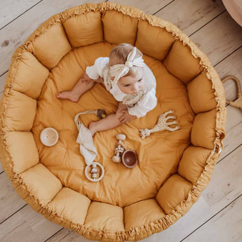 Bloom Mustard Thai Chea Organic Babymat - My Little Thieves