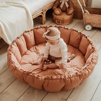 Bloom Tawny Brown Organic Babymat - My Little Thieves