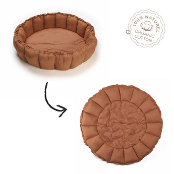 Bloom Tawny Brown Organic Babymat - My Little Thieves
