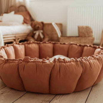 Bloom Tawny Brown Organic Babymat - My Little Thieves