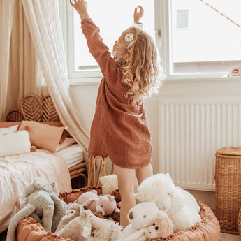 Bloom Tawny Brown Organic Babymat - My Little Thieves