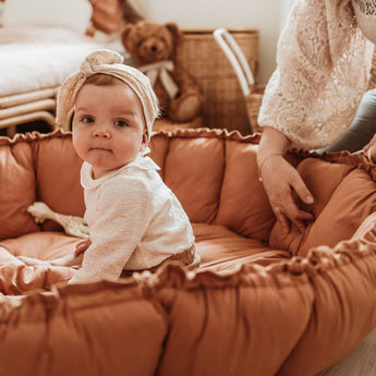 Bloom Tawny Brown Organic Babymat - My Little Thieves