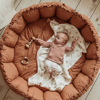 Bloom Tawny Brown Organic Babymat - My Little Thieves