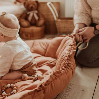 Bloom Tawny Brown Organic Babymat - My Little Thieves