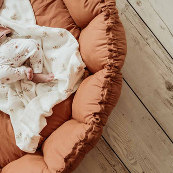 Bloom Tawny Brown Organic Babymat - My Little Thieves