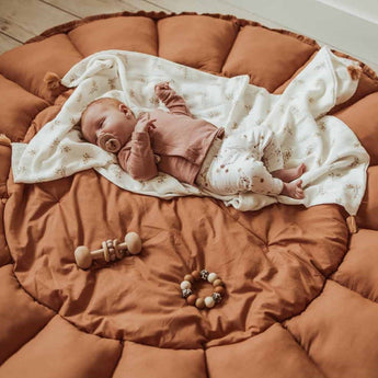 Bloom Tawny Brown Organic Babymat - My Little Thieves
