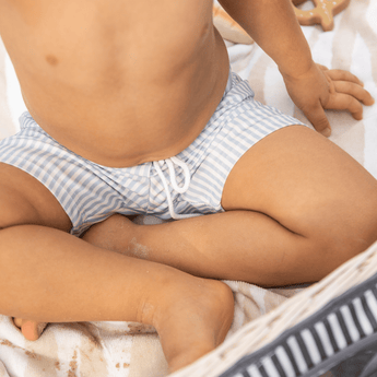 Blue Striped Swim Short - My Little Thieves