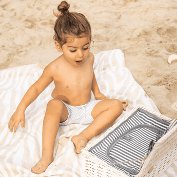 Blue Striped Swim Short - My Little Thieves