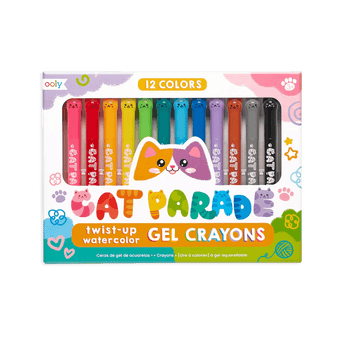 Cat Parade Watercolor Gel Crayons - Set of 12 - My Little Thieves
