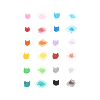 Cat Parade Watercolor Gel Crayons - Set of 12 - My Little Thieves