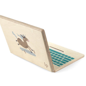 Larisa & Pumpkin  Wooden Toy Laptop