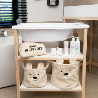 Changing Table + Bath + Wheels (Box 2/2) - White - My Little Thieves