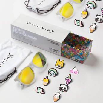 Children’s white sunglasses & charm kit - Kawaii - My Little Thieves